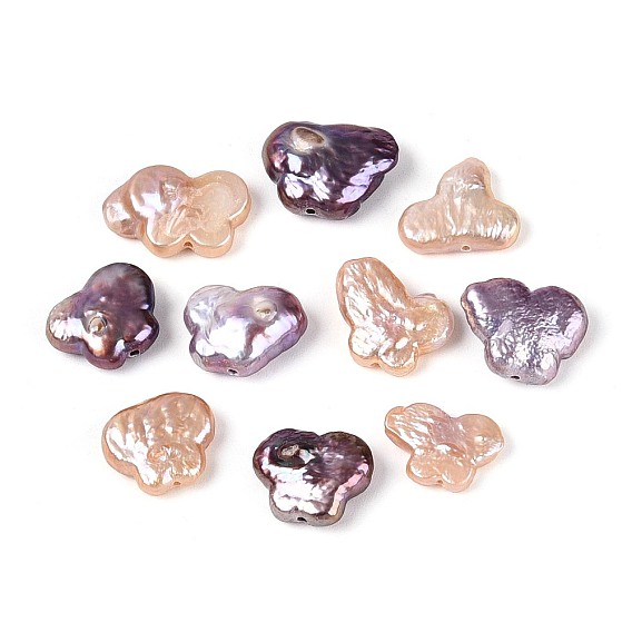 Натуральный жемчуг в стиле барокко кеши, зарождающаяся жемчужина, бабочка