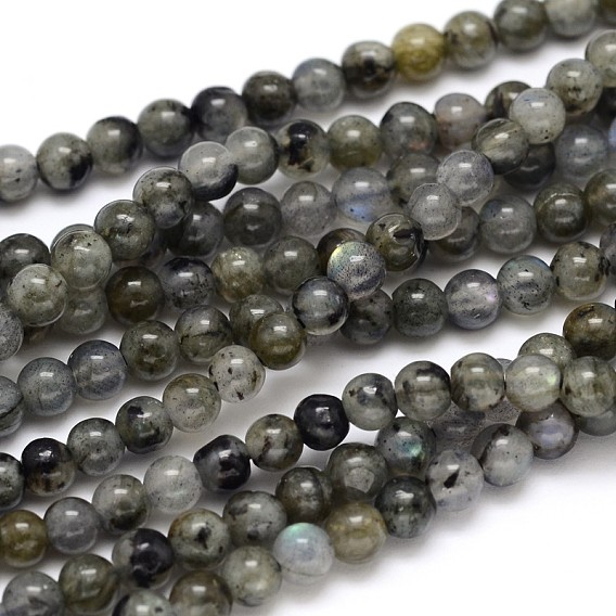 Natural Labradorite Round Bead Strands