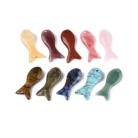 Драгоценный камень подвески, рыбы прелести