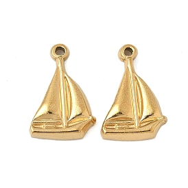 304 подвески из нержавеющей стали, Парусник прелести, ионное покрытие (ip)