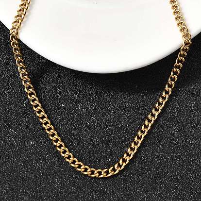 304 ожерелья из витой цепи из нержавеющей стали с застежками-пружинными кольцами для женщин, ионное покрытие (ip)