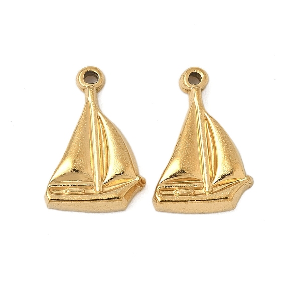 304 подвески из нержавеющей стали, Парусник прелести, ионное покрытие (ip)