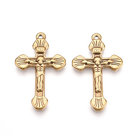 304 подвески из нержавеющей стали, ионное покрытие (ip), подвески в виде креста-распятия