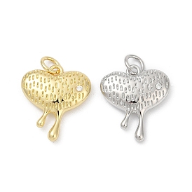 Кулон из циркония, сердце прелести, долговечный, без свинца и без кадмия, стойки покрытие, с целью перехода в кольце