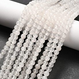 Натуральный белый нефрит круглый шарик нити