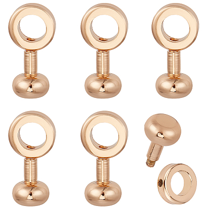 6 шт. латунные вставные пряжки-молнии, застежка-молния сумки с кольцом пряжки