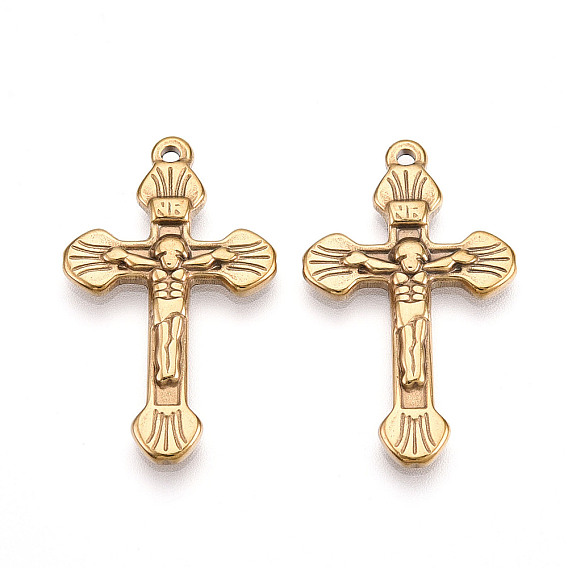 304 подвески из нержавеющей стали, ионное покрытие (ip), подвески в виде креста-распятия