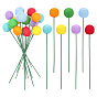 14Pcs 7 Style Wool Felt Craft Ball, for Decorations