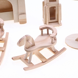 Miniature Wood Twinkids, Micro Landscape Home Dollhouse Accessories, Pretending Prop Decorations
