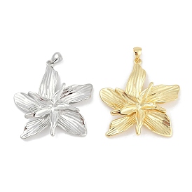 Стойки обшивки латунные подвески, прелести цветка лилии, долговечный, без свинца и без кадмия