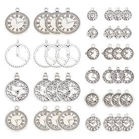 SUNNYCLUE Tibetan Style Alloy Pendants, Clock