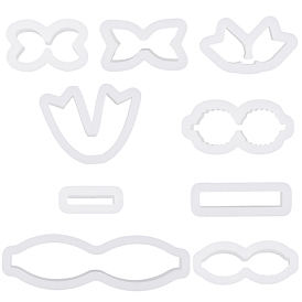 4 коробки 4 стили пластиковые формы, инструмент для керамики и глины своими руками, материалы для изготовления бантов