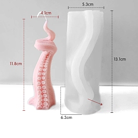 Octopus Tentacles Food Grade DIY Candle Silicone Molds, for Candle Making