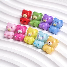 Opaque Acrylic Beads, Bear