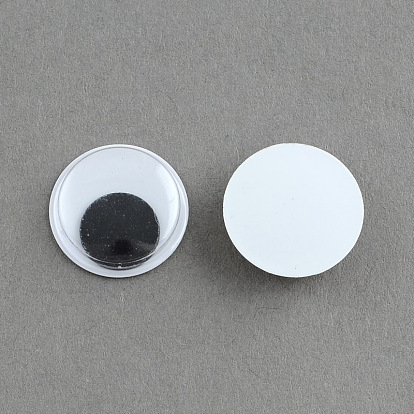 Noir et blanc wiggle yeux écarquillés cabochons artisanat scrapbooking bricolage accessoires de jouets
