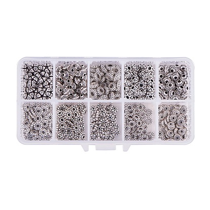 Tibetan Style Alloy Spacer Beads, Mixed Shapes