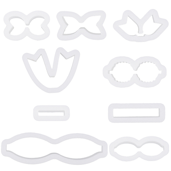 4 коробки 4 стили пластиковые формы, инструмент для керамики и глины своими руками, материалы для изготовления бантов