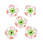 Acrylic Pendants, for Halloween, Flat Round with Eye