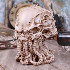 Resin Skull Octopus Figurines Ornaments, Home Decoration