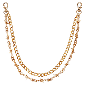 Двухслойные цепи из цинкового сплава и алюминиевой колючей проволоки, с поворотными застежками когтя омара