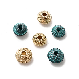 Разделительные бусины из сплава, рондель, без кадмия, без никеля и без свинца, долговечный