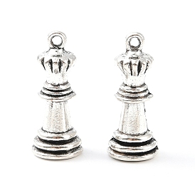 Tibetan Style Alloy Pendant, Pillar, Lead Free & Cadmium Free, King of Chess