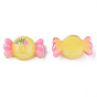 Printed Translucent Epoxy Resin Cabochons, Candy