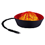 Sombrero oficial tradicional chino de poliéster de la dinastía Qing., Gorro mandarín de corte con coleta trenzada para eventos culturales y de disfraces.