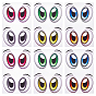 6 листы 3 цветная бумага наклейки с картинками, глаза