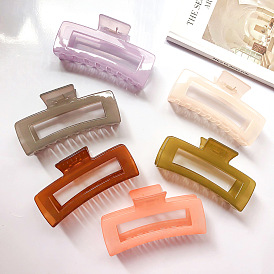Large Square Shark Hair Clip for Retro and Chic Hairstyles - 13cm Claw Clamp Accessory