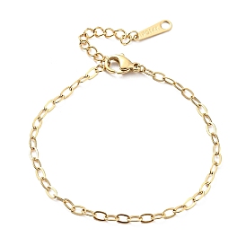 304 Stainless Steel Cable Chain Bracelet for Women
