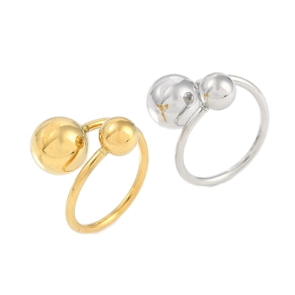 Ионное покрытие (IP) 304 Круглая открытая манжета из нержавеющей стали для женщин