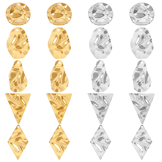 20 шт 10 стили подвески из нержавеющей стали, разнообразные