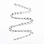 201 Stainless Steel Heart & Oval Link Chains, Soldered