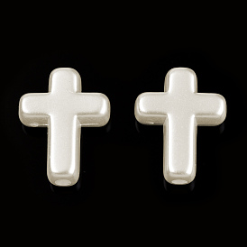 Perles de nacre en plastique ABS, croix