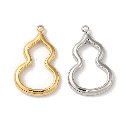 304 Stainless Steel Pendants, High Polished Gourd Charm