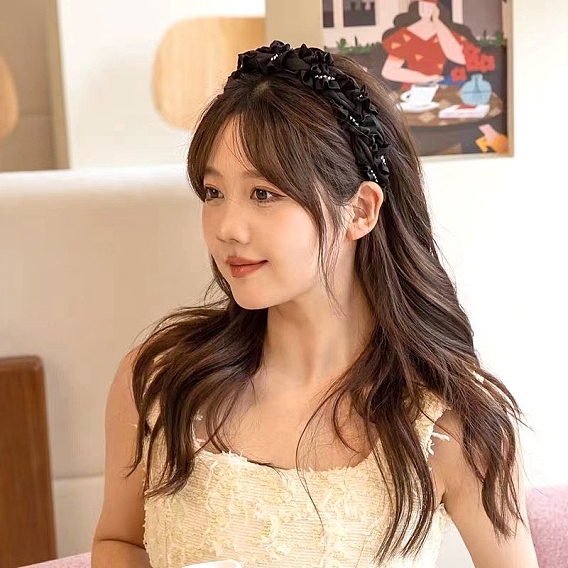 Ткань ленты для волос, резинки для волос для женщин девочек