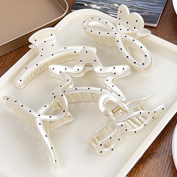 Пластиковые зажимы когтя волос, волновая точка