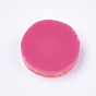 Translucent Resin Cabochons, with Gold Foil inside, Flat Round