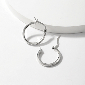 Minimalist S925 Sterling Silver Hoop Earrings
