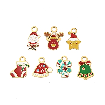 Рождество 304 эмалированные подвески из нержавеющей стали, без кадмия и без свинца