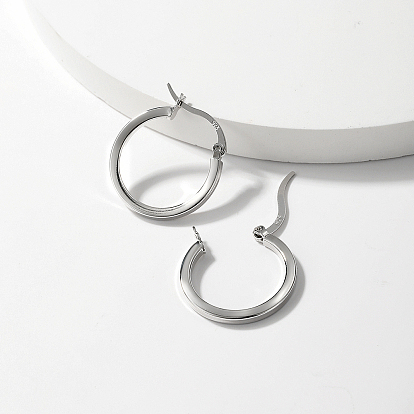 Minimalist S925 Sterling Silver Hoop Earrings