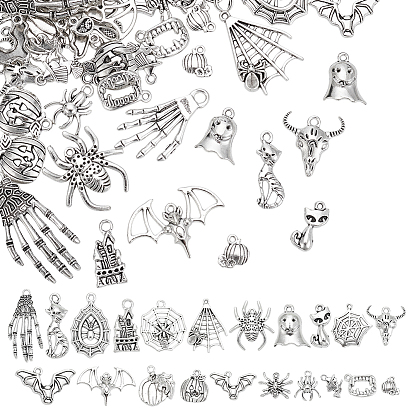 50шт. подвески из сплава в тибетском стиле на тему Хэллоуина