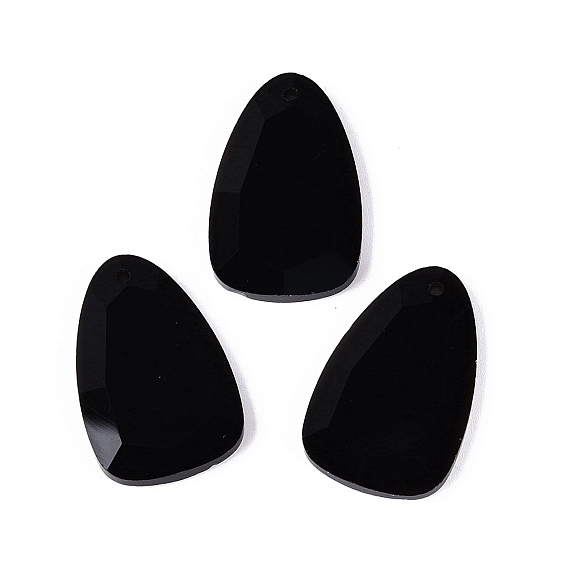 Natural & Synthetic Gemstone Pendants, Teardrop Charms, Faceted