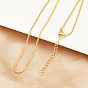 1.5мм латунные цепочки-коробки для женщин, стойки покрытие, долговечный, без свинца и без кадмия