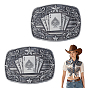 2Pcs Zinc Alloy Smooth Buckles, Belt Fastener for Men