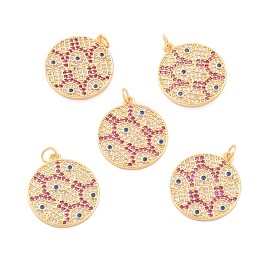 Кулоны из экологически чистой латуни с микропаве и кубическим цирконием, долговечный, без свинца, без кадмии и без никеля, реальный 18 k позолоченный