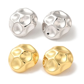 Rack Plating Brass Stud Earrings, Cadmium Free & Lead Free, Long-Lasting Plated, Nuggets