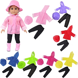 Doll Raincoat Outfit, Fit for American 18 inch Girl Dolls