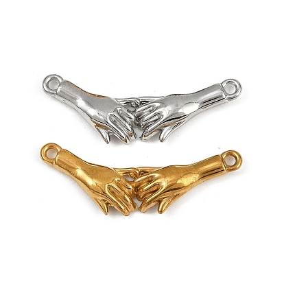 304 кулон из нержавеющей стали, ионное покрытие (ip), рука об руку очарование